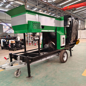 Máy sàng quay tự động cho cát, sỏi, được chứng nhận CE, có động cơ, băng tải kép, công suất 40 tấn cho phân trộn, đất - Product Image 4