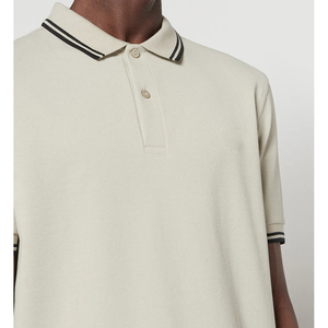 Polo de golf pour homme 230 GSM en coton et élasthanne extensible, vêtements de performance, fournisseur d'usine OEM - Product Image 6