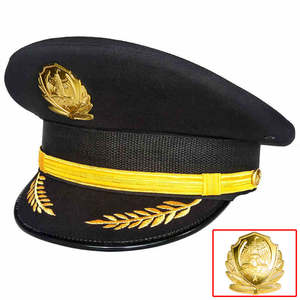 Nouvelles casquettes de marin blanches personnalisées avec broderie dorée, casquettes de yacht pour la promotion - Product Image 2