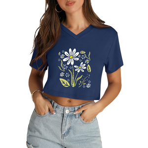 Camiseta Corta de Manga Corta para Mujer, Diseño Estético, Transpirable, Absorbe la Humedad, Ajuste Holgado, Elástica, Top de Verano, Camiseta Moderna - Product Image 4