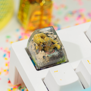 Keycaps Mystiques Anime, Keycaps Artisanaux Personnalisés, Keycaps Anime Mignons, Keycaps Verts, Ensemble de Keycaps, Keycaps en Résine - Product Image 1