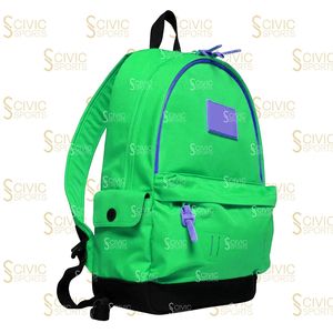 Mochila cómoda y hermosa de gran capacidad con cierre de cremallera, bolso unisex de material poliéster con bolsillos laterales dobles. - Product Image 2