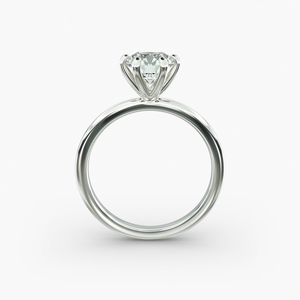 Fine 925 Sterling <b>Silver</b> Round Brilliant Cut Moissanite <b>Solitaire</b> <b>Ring</b> Luxury Bridal Jewelry Anniversary Engagement Wedding Styl - Product Image 4