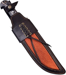 Couteau Bowie artisanal avec manche en bois et lame en acier inoxydable, couteau d'extérieur unique, meilleur cadeau pour les hommes - ODM/OEM/OBM personnalisable - Product Image 6