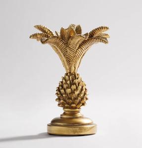 Golden Pineapple Candle Stand <b>Brass</b> Home Decoration Durable Metal Holder - Product Image 1