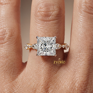925 Silver Zircon Oval Cut 2.5 Ct Claw Setting Engagement <b>Ring</b> Three Stone Side Pear Shape Luxury Bridal Wedding <b>Ring</b> Party - Product Image 5