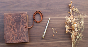Cuaderno de cuero marrón de alta calidad con tapa dura, diario personalizado para sublimación, diario de cuero marrón. - Product Image 4