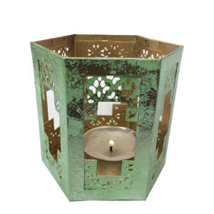 ที่วางเทียนทีไลท์สำหรับตกแต่งระเบียงร้านอาหาร โต๊ะอาหาร ของตกแต่งกลางโต๊ะ ทำด้วยมือ - Product Image 3