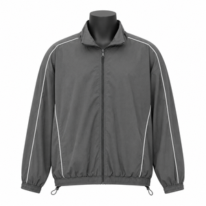 Custom <b>Men</b>’s Windbreaker <b>Jacket</b> <b>Lightweight</b> Track <b>Jacket</b> with Reflective Trim OEM ODM Manufacturer Supplier - Product Image 1