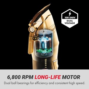 Cortadora de Pelo Profesional FX+ con Cable/Sin Cable para Hombre, Totalmente Metálica, Batería de Litio con 3 Horas de Autonomía - Product Image 2