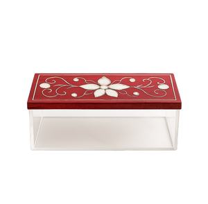 Ensemble de 3 pots de rangement en acrylique Ramadan 2026 avec couvercles en bois, incrustations de nacre, gravés à la main, hermétiques et décoratifs - Product Image 4