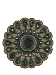 Napperons de perles de rocaille faits à la main avec des motifs de broderie complexes pour la décoration de table napperon napperon de broderie perlée unique - Product Image 4