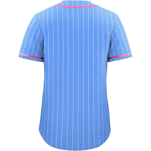 Maillot de baseball unisexe à manches retroussables avec boutonnière personnalisée, en maille respirante, à manches courtes et boutonnées sur le devant - Product Image 2