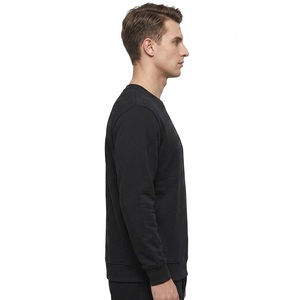 <b>Plain</b> <b>Black</b> <b>Sweatshirt</b> 100% Cotton Fashion Regular Fit Blank OEM ODM Premium Casual Fashion Streetwear Pullover Wholesale - Product Image 3