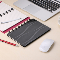 Cahier de notes Eagle A5 Junior Size Poly Cover 60 Sheets Disc Ring Bound Notebooks personnalisable amovible