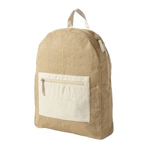 Personnalisé imprimé jute naturel sac à dos sacs en gros - Product Image 1