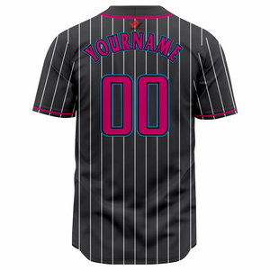 Camiseta de Béisbol Personalizada con Nombre de Equipo para Hombre, Rayas Amarillas, Manga Corta, Transpirable, Cierre de Botones, Corte Regular, Ropa para Adultos - Product Image 4