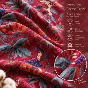 ผ้าม่านหน้าต่างกำมะหยี่สีแดงเลือดหมู |   ผ้าม่านกันแสงแบบพับเก็บได้ลายชนบท |   แผงกั้นห้องนอนติดตั้งง่าย ใช้ได้ทุกฤดู เพื่อความเป็นส่วนตัว - Product Image 3