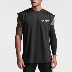 Nueva Camiseta Deportiva sin Mangas para Hombre, Talla Grande, de Algodón de Alta Calidad, para Gimnasio, Entrenamiento y Fitness - Product Image 2