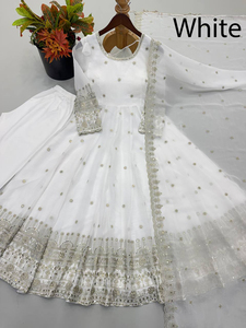 PinkCityBlocks Traje Tradicional Indio-Pakistaní Verde, de Terciopelo Viscosa Crujiente, Sin Arrugas, de Secado Rápido, Estilo Afgano, para Fiesta, Invierno - Product Image 2