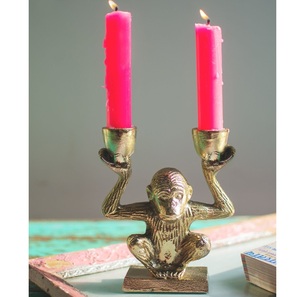 Modern Wooden and Metal <b>Candle</b> Holder <b>Set</b> Decorative Pillar <b>Candle</b> Stand Minimal Tabletop Centerpiece Contemporary Home DecorS - Product Image 4