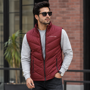 Stylish men <b>puffer</b> <b>vest</b> made with premium padded insulation durable outer fabric comfortable fit and cozy warmth for travel - Product Image 1