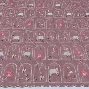 Tela de Chifón Bordada Malty Dobby, 100% Poliéster, Transpirable, Ecológica, para Bodas, Color Personalizado, Suministro Textil, Exportaciones - Product Image 2