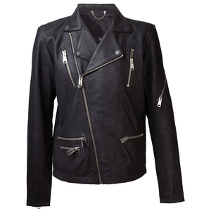 Blouson Moto en Cuir Gothique Steampunk pour Homme, Veste Zippée, Vêtement d'Extérieur, Vente en Gros 2026 - Product Image 1
