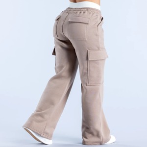 Pantalon cargo décontracté pour femme en toile 100 % coton, respirant, imperméable, multi-poches, haute qualité, vente en gros personnalisée, best-seller hiver - Product Image 2