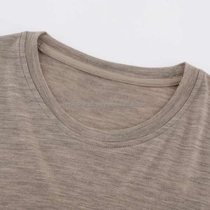 Camisetas Casuales Lisas 100% Algodón Cuello Redondo Manga Corta Tinte Uniforme - Product Image 5