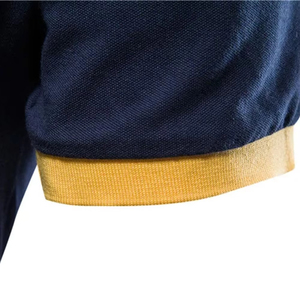 เสื้อถักพิมพ์ลายสำหรับผู้ชายขายส่งสำหรับฤดูร้อน ผ้าฝ้าย 100% แขนสั้น น้ำหนักเบา ไม่ยับ - Product Image 3