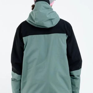 Chaqueta Unisex con Bloques de Color, con Capucha, Cierre de Cremallera, Impermeable, Corte Regular, para Otoño, Uso en Exteriores, Material de Poliéster - Product Image 2