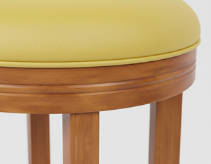 Table basse moderne en bois de caoutchouc avec base ronde pour le salon - Product Image 3