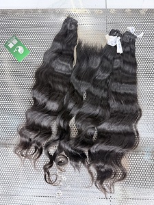 Cheveux humains naturels de haute qualité T0814, cheveux vierges vietnamiens, 24 pouces, ondulation naturelle pour fermeture en dentelle HD, 250g, toutes les couleurs, lot - Product Image 3