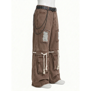 กางเกงคาร์โก้ผู้ชายลำลองปี 2026 สกรีนโลโก้ได้ตามต้องการ ติดกระดุม ผ้าฝ้ายน้ำหนักเบา กันลม คุณภาพสูง สไตล์สตรีทแวร์ - Product Image 3