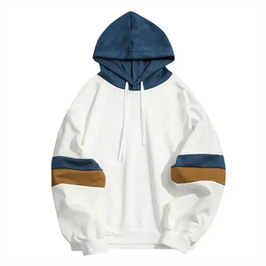 Sudadera con Capucha Color Block para Hombre, Casual, de Forro Polar, Manga Larga, con Cordón Ajustable, Estilo Urbano, Bolsillo Canguro, Ropa Unisex - Product Image 1