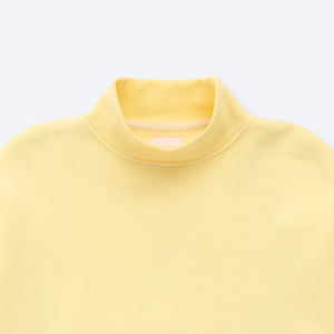 Sudadera de cuello alto extragrande para mujer con logo frontal personalizado, ecológica y transpirable, a bajo precio. - Product Image 3