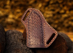 Funda de Cuero Premium para Cuchillo con Presilla para Cinturón – Diseño Artesanal de Cestería – Suministro al por Mayor - Product Image 6