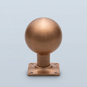 Poignée de meuble en laiton non laqué de luxe avec plaque arrière, poignée de quincaillerie durable au design moderne pour la maison, le bureau et le salon - Product Image 5