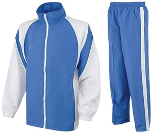 Chándal Azul Marino para Hombre, con Capucha y Cremallera Completa, Ropa Deportiva Informal, Transpirable, de Poliéster, para Otoño, Corte Regular, con Bolsillos Laterales - Product Image 3