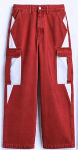 กางเกงยีนส์คาร์โก้ทรงหลวมสำหรับผู้ชาย รุ่น 280350 GSM ผ้าหนา ดีไซน์แผงเดนิมแบบยูทิลิตี้ ขากว้าง สไตล์ฮิปฮอป สตรีทแวร์ - Product Image 6