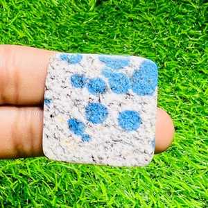 Piedra Preciosa de Jaspe K2 100% Natural, Cabujón Cuadrado de 33x33x4 mm, 53 Quilates, Pulida, Suelta - Product Image 1