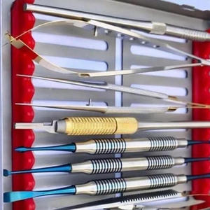 Kit d'instruments de chirurgie micro-orale et maxillo-faciale en acier, manuel, cosmétique, certifié CE, conforme ISO13485, par Grip Surgical - Product Image 2