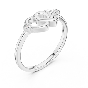 Anillo de Diamantes Cultivados en Laboratorio UNITY LOVE, Oro Amarillo Sólido de 18 Quilates con Baño de Rodio, Anillo Clásico para Mujer, Regalo de Compromiso, San Valentín, Glamuroso - Product Image 5