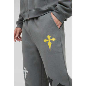 Pantalones Deportivos Casuales de Felpa de Algodón Bordados de Cintura Media para Hombre, con Múltiples Bolsillos, de Peso Pesado, Modelo 2026 - Product Image 6