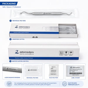 Cincel Restaurador Dental Atraumático Premium, Instrumento Dental de Acero Inoxidable de Grado Médico, OEM Zetomed Pro - Product Image 4