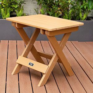 Racconto per tutte le stagioni Adirondack portatile pieghevole tavolo quadrato in legno per giardino esterno spiaggia campeggio per divieto di Amazon - Product Image 2