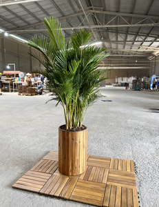 Décor de jardin extérieur rustique en bois naturel - Product Image 6