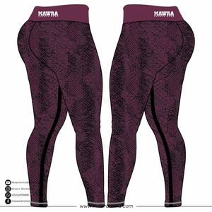 Leggings de yoga taille haute pleine longueur avec imprimé animal et logo sur la jambe droite, pantalon pour femme en spandex extensible dans les quatre sens - Product Image 6