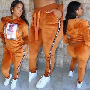 Nouvel Arrivage 2026 – Ensemble Jogging Décontracté 2 Pièces pour Femme – Vêtements d'Hiver – Survêtement en Velours à Capuche 2 Pièces pour Femme - Product Image 2